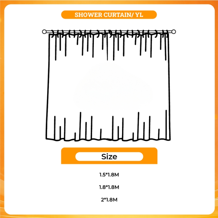 3D shower curtain - Daniel Ricciardo Store